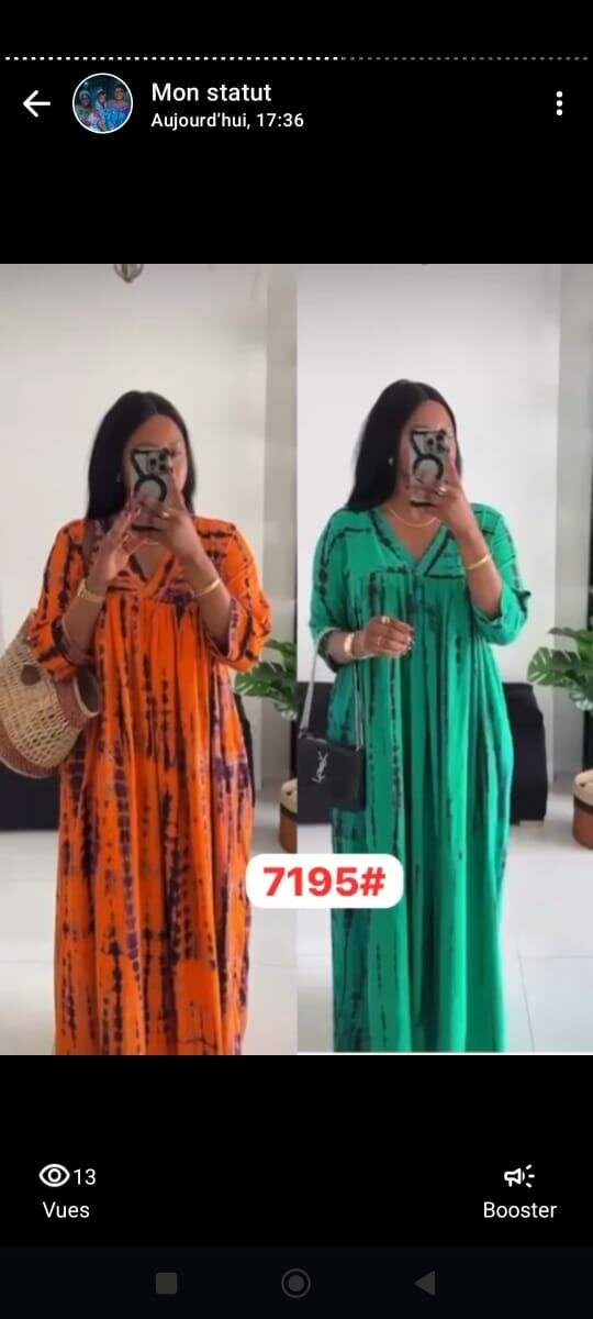 Robe longue à motifs bohémiens