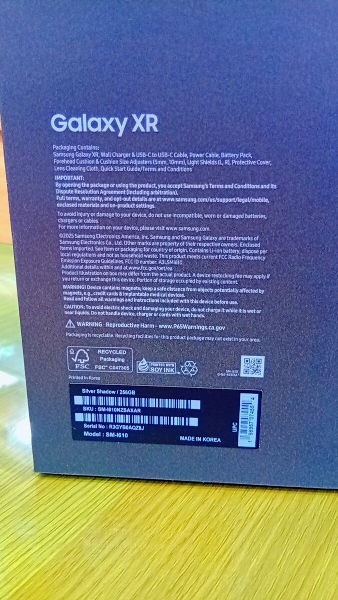 Lunettes Galaxy XR Immersives