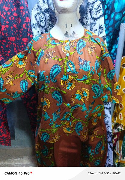 Robe pagne wax colorée