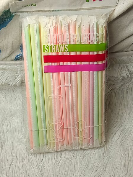 Pailles Pastel Jetables 100 pcs