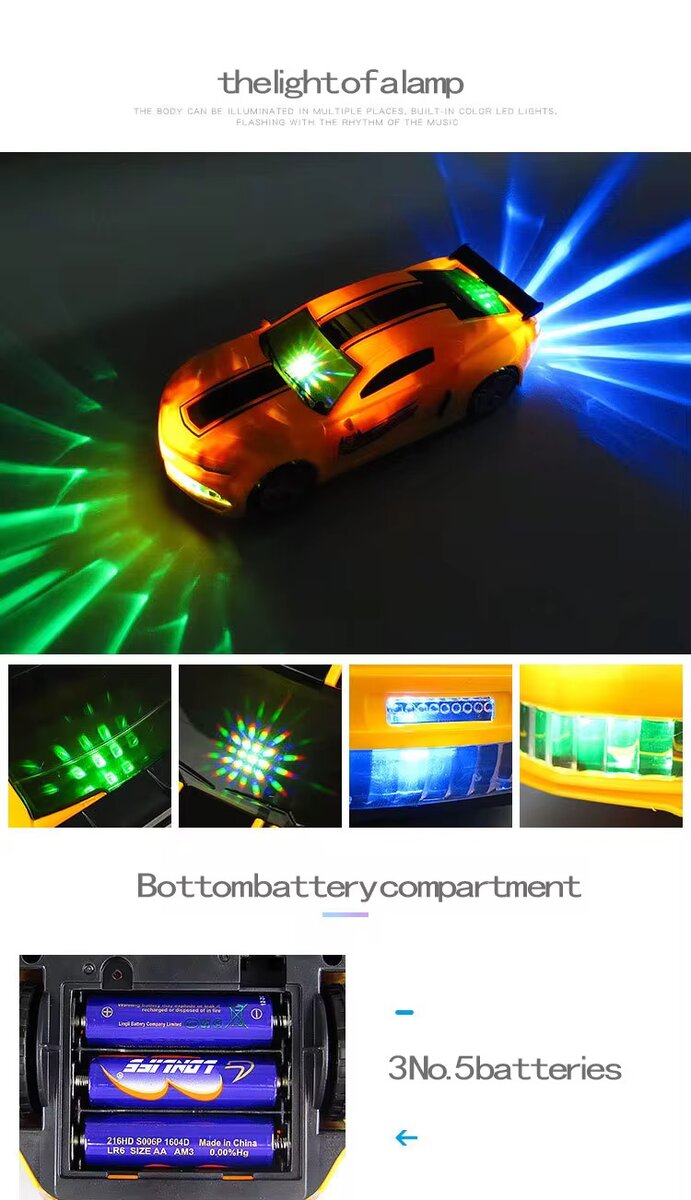 Voiture Transformers Lumineuse