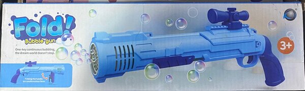 Pistolet à bulles pliable