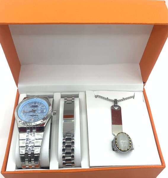 Montre Homme Luxe avec Bracelet et Collier