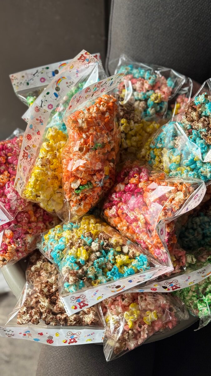 Assortiment de friandises colorées