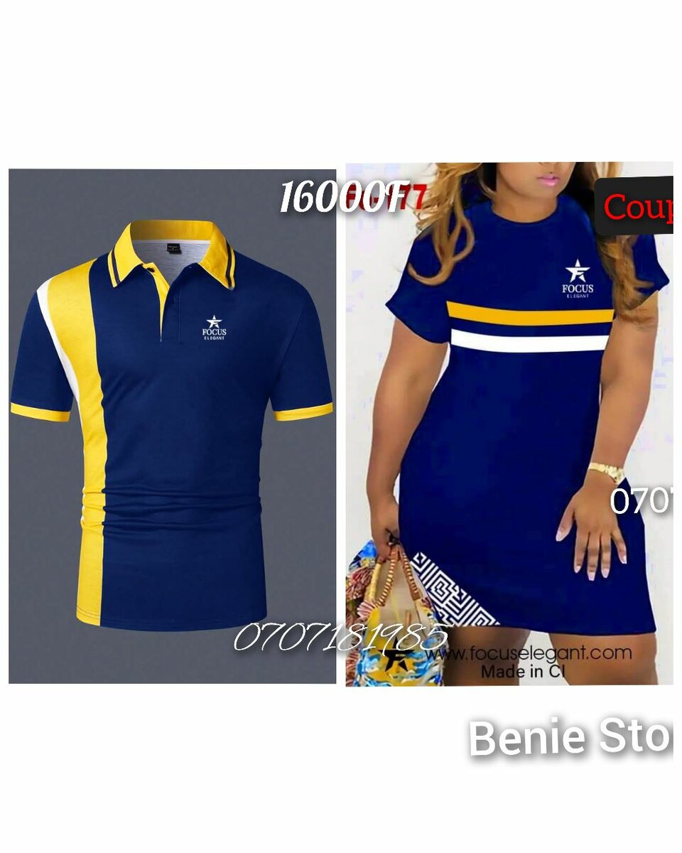 Couple Polo & Dress Set