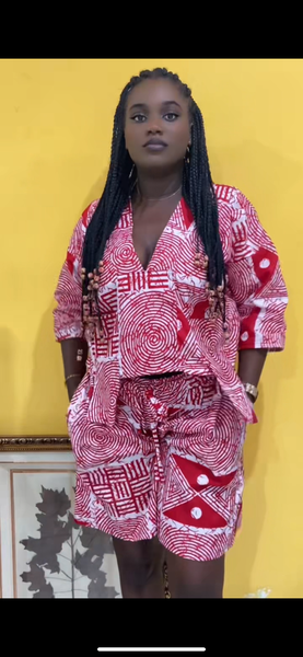 Ensemble ample africain coloré