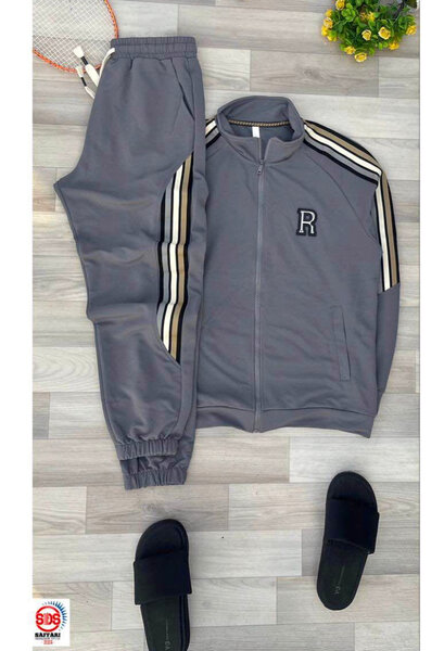 Ensemble survêtement gris homme