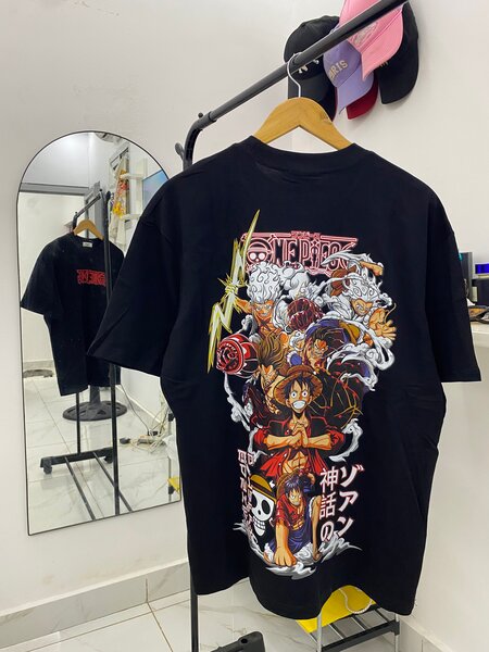 T-shirt One Piece homme noir