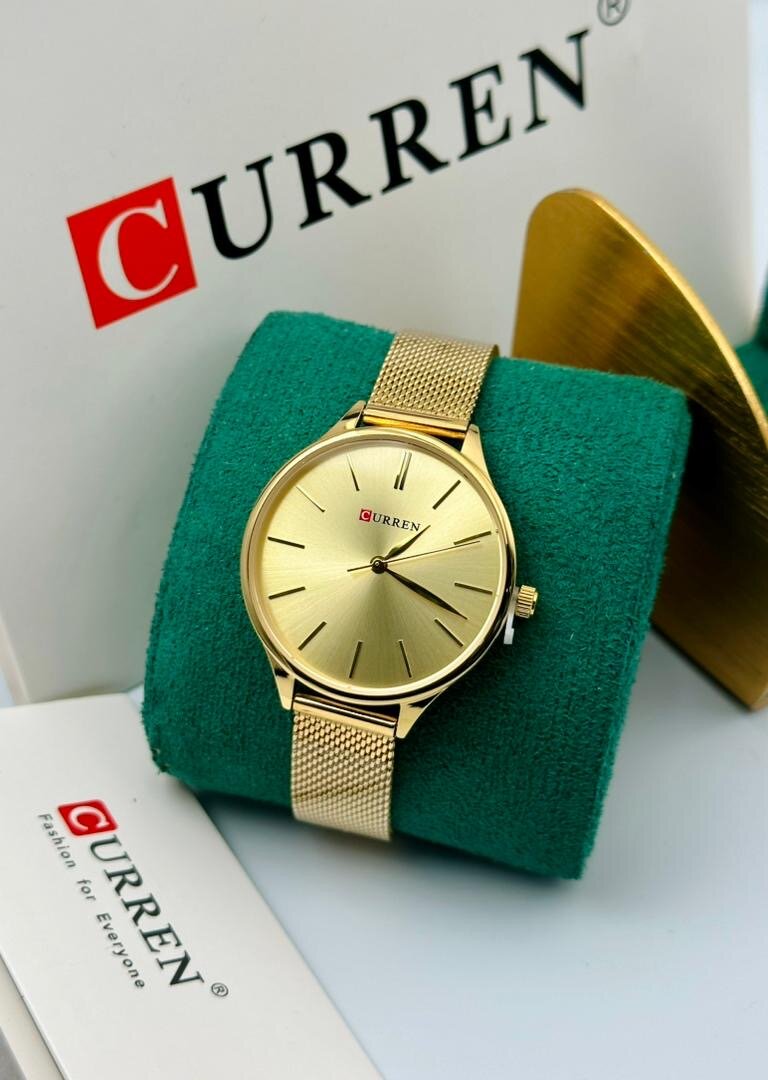 Montre dorée Curren élégante