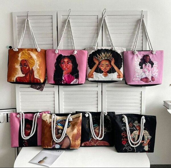 Sac cabas femme en toile imprimée