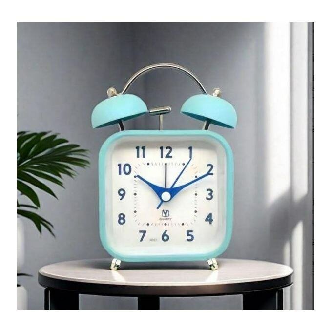 Réveil Vintage Bleu Silencieux