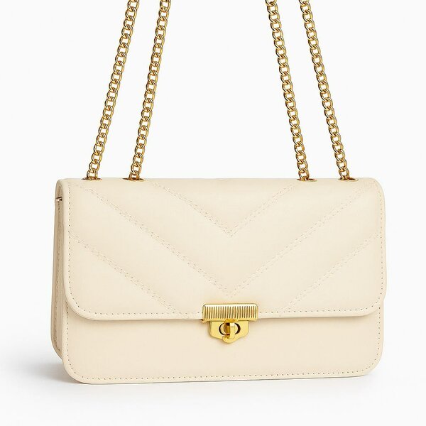 Sac à main élégant blanc