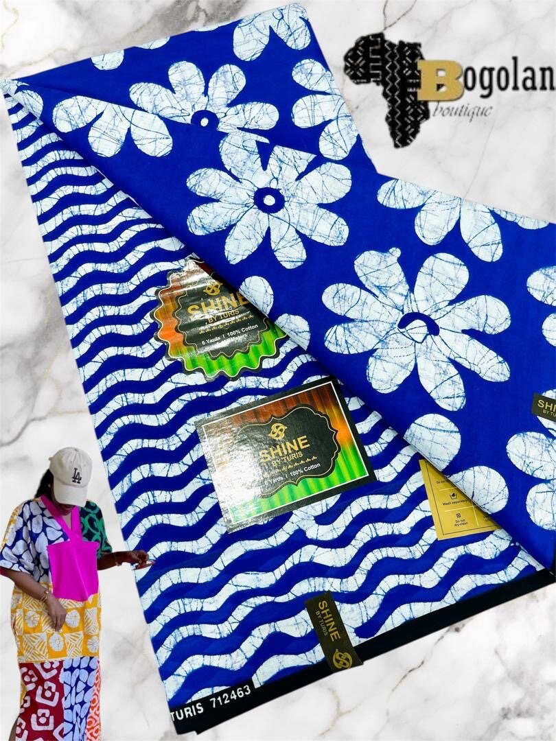 Tissu Wax Africain Coloré