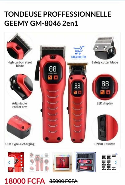 Tondeuse Pro GEMY GM-8046