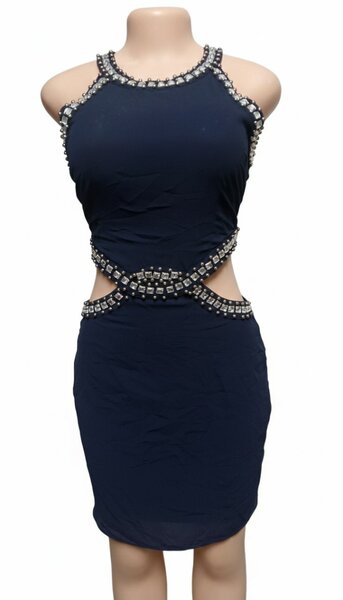 Robe Évasée avec Strass