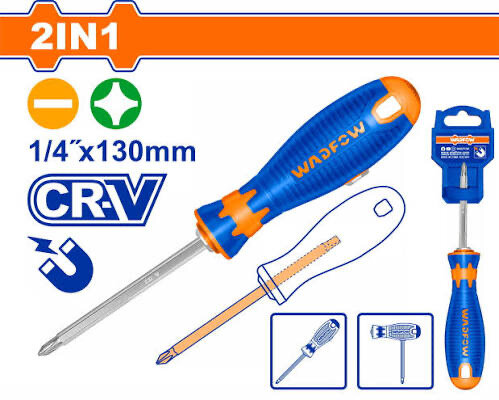 Tournevis 2-en-1 CR-V 130mm