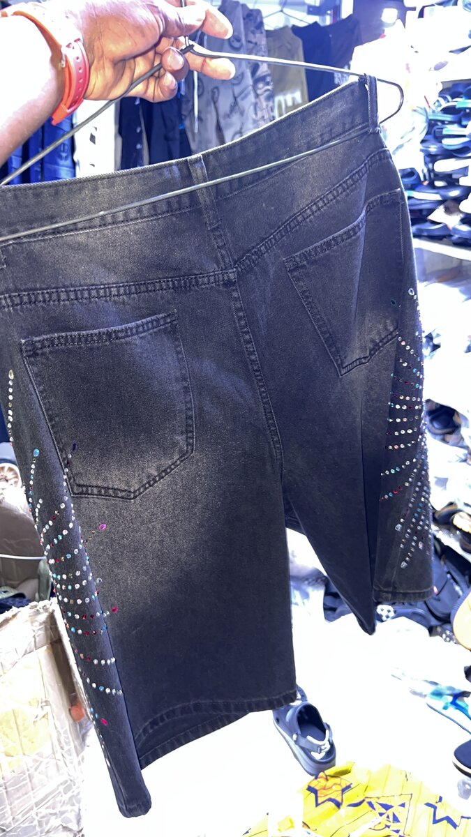 Rhinestone Denim Shorts