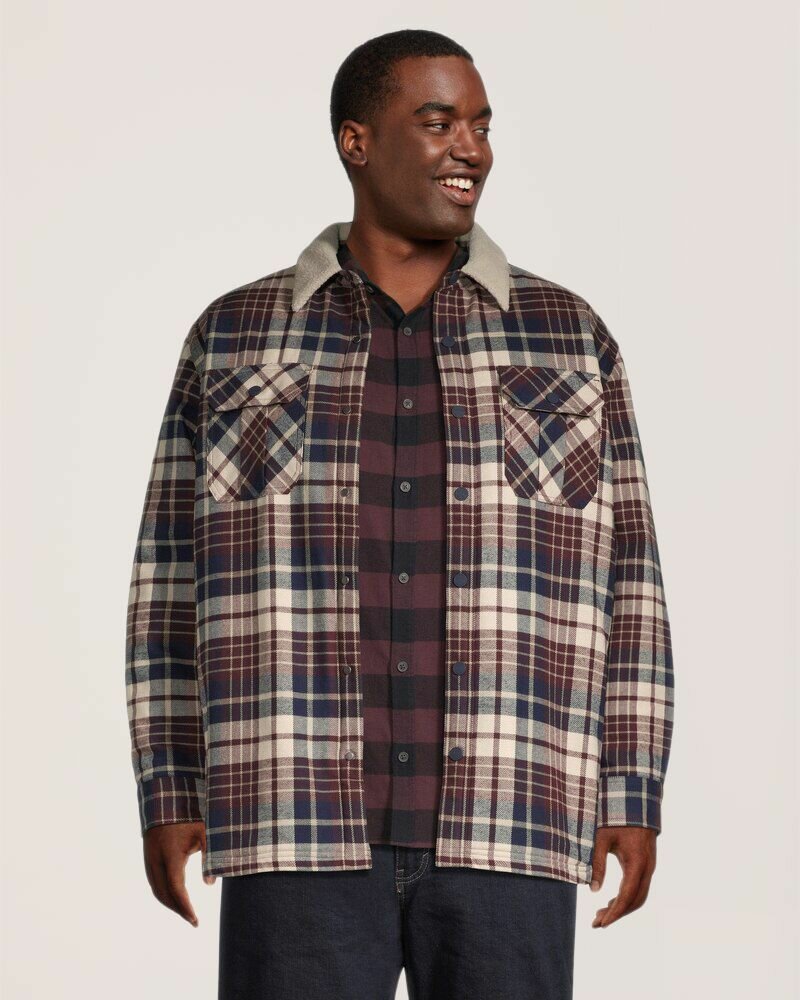 Chemise à carreaux pour hommes