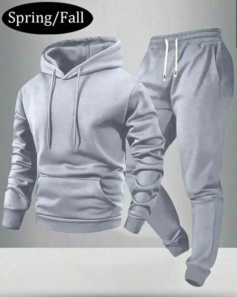 Ensemble survêtement gris pour homme