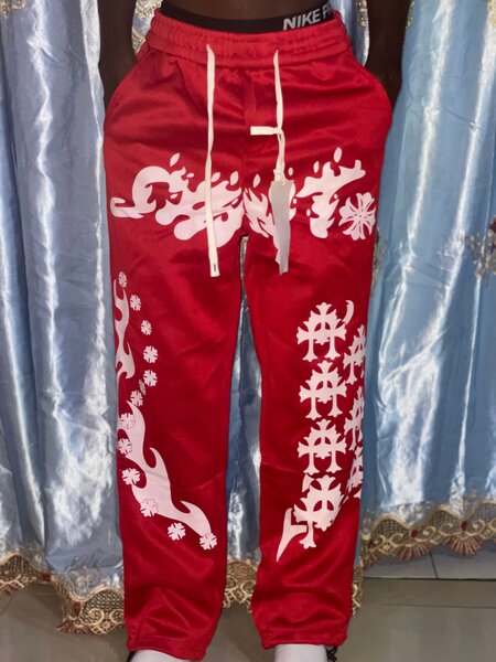 Pantalon de sport rouge stylé
