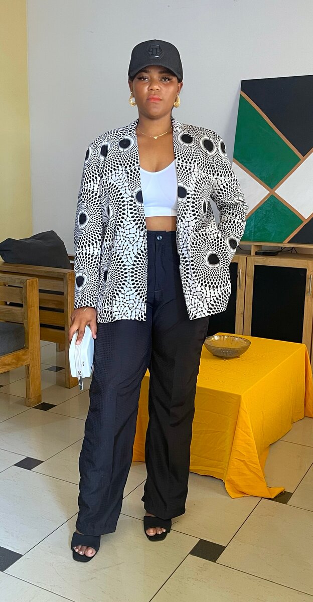 Veste élégante à motifs