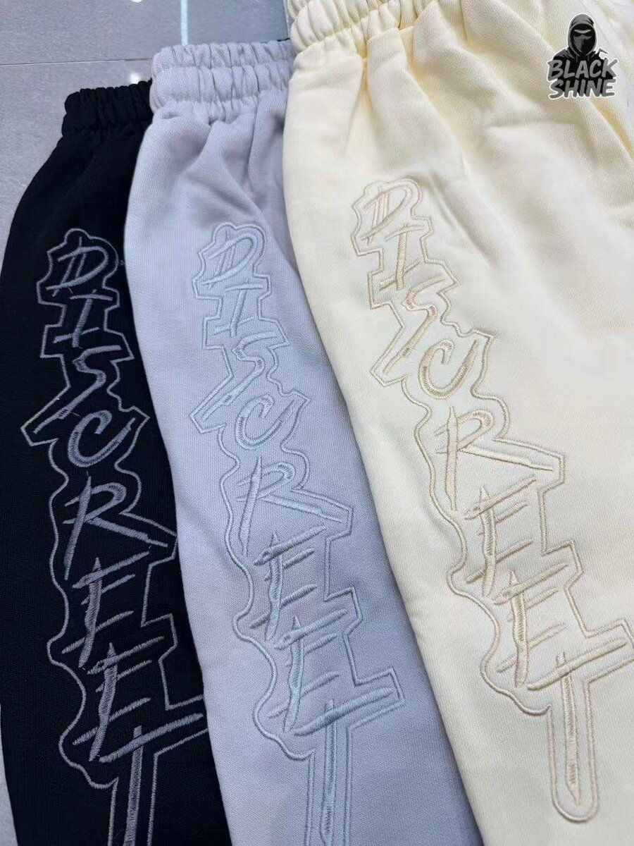 Black Shine Sweatpants for Men