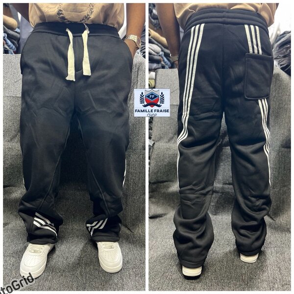 Pantalon noir décontracté pour homme