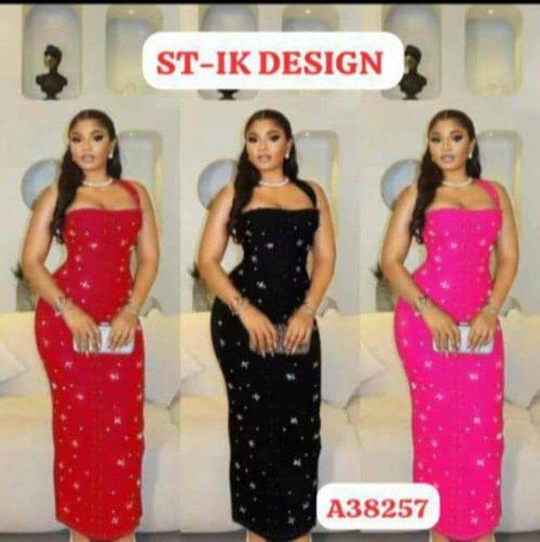 Stylish Sequin Evening Dress