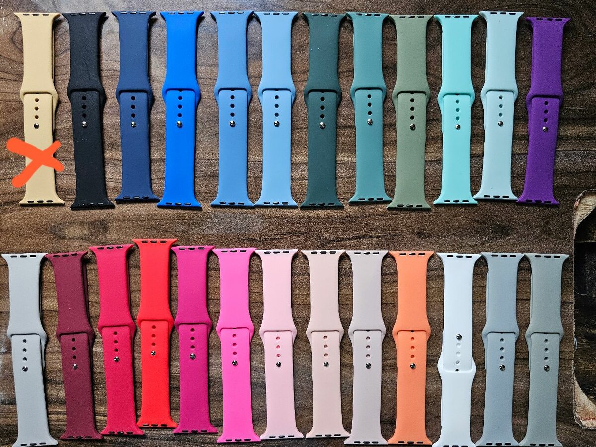 Bracelets en silicone pour montres