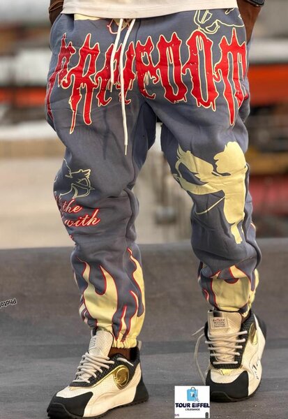 Pantalon streetwear graphique