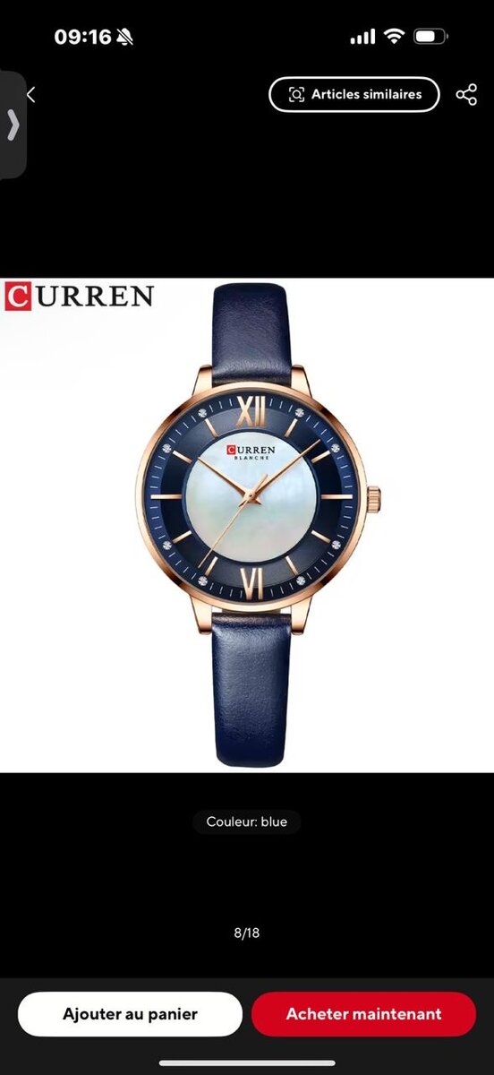 Montre CURREN Élégante