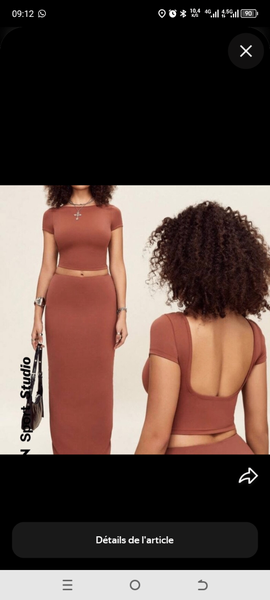 Ensemble jupe et top chic