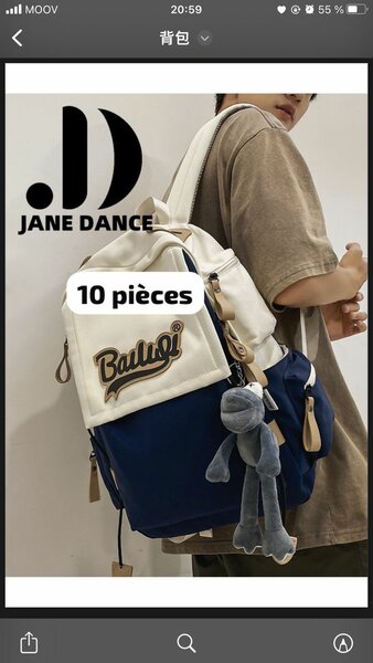 Sac à dos Kawaii pour femme