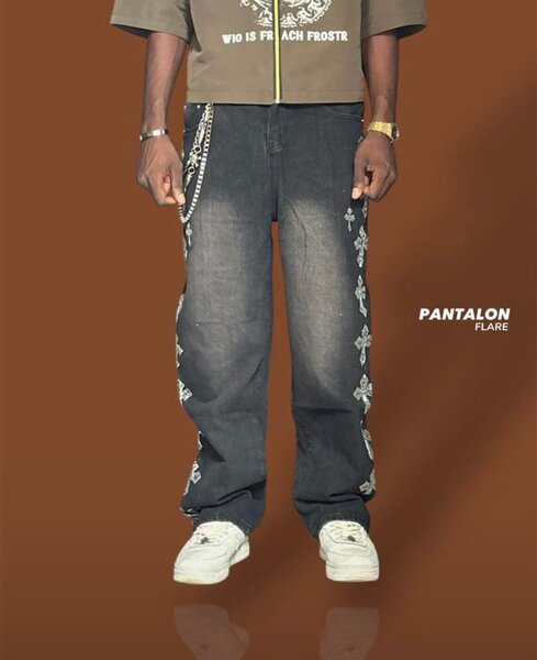 Jeans Flare Streetwear Homme