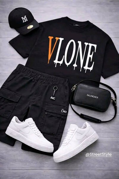 T-shirt VLONE homme noir