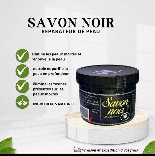 Savon Noir Réparateur Peau