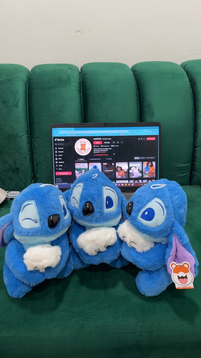 Peluche stich Bleu Adorable