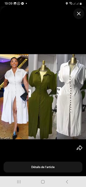 Robe Chemise Élégante Femme