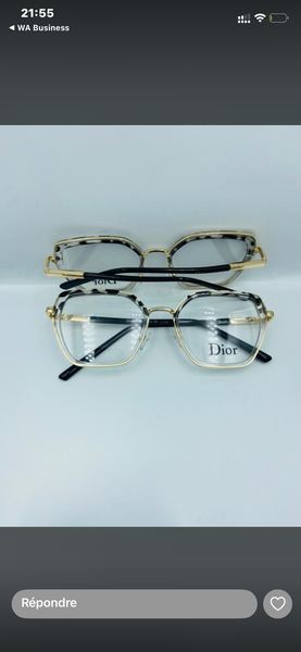 Chanel et Dior Lunettes de Vue pour Hommes et Femmes