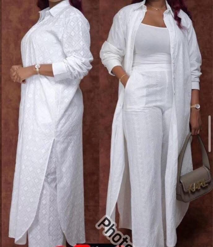 Ensemble blanc élégant