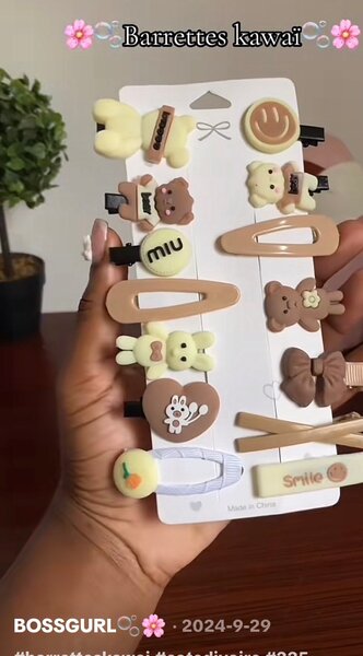 Barrettes Kawaii Ourson