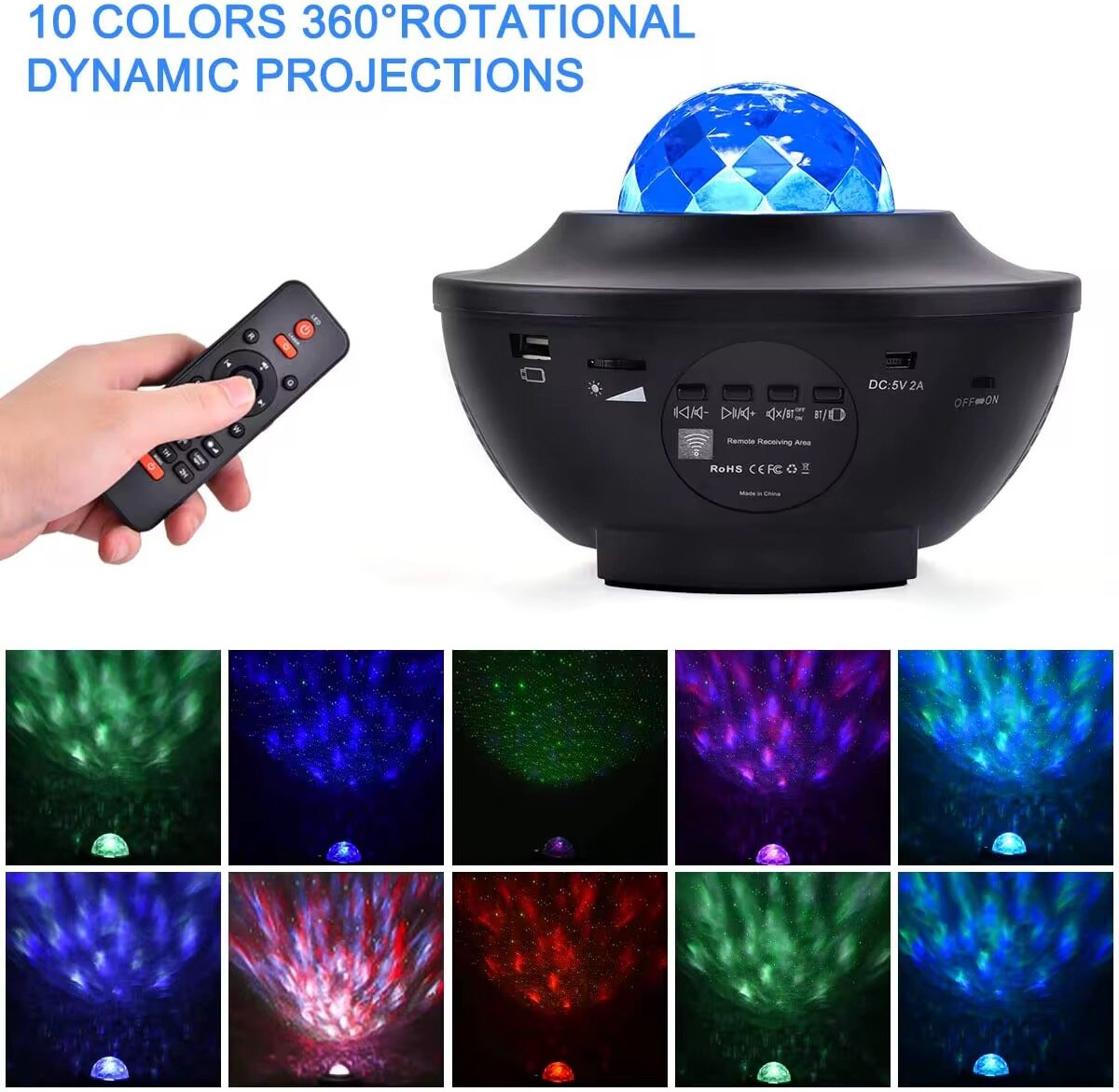 Projecteur LED Rotatif 360°