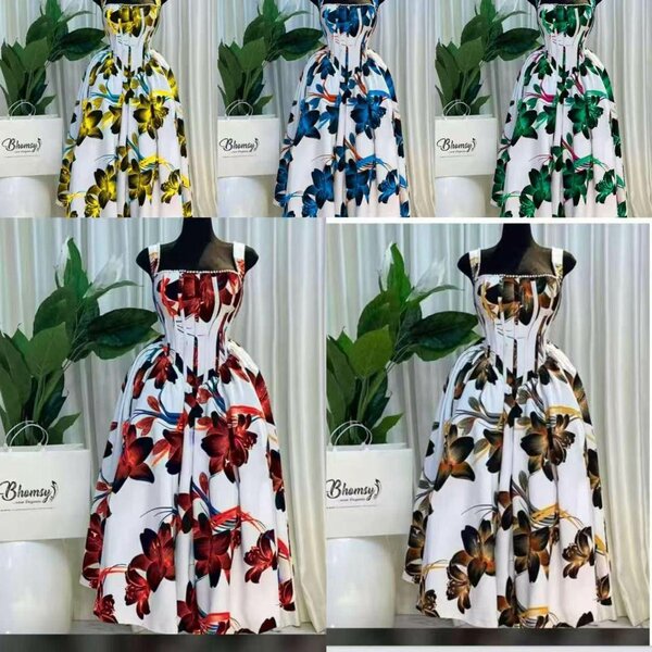 Robe longue fleurie élégante