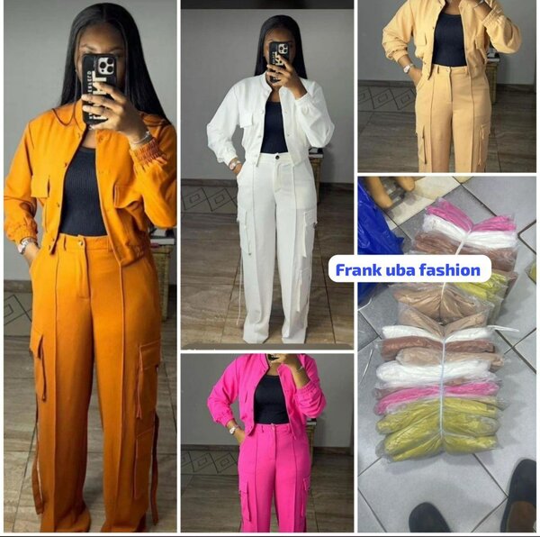 Ensemble pantalon cargo élégant