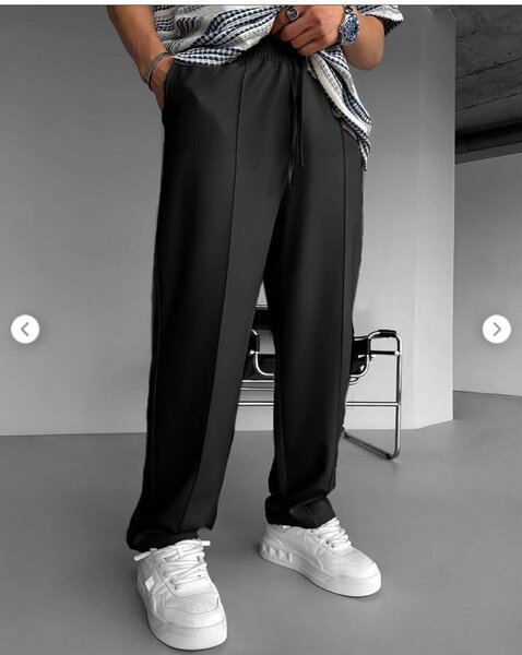 Pantalon noir décontracté