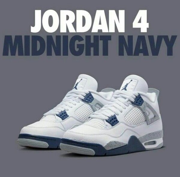 Baskets Jordan 4 Midnight Navy