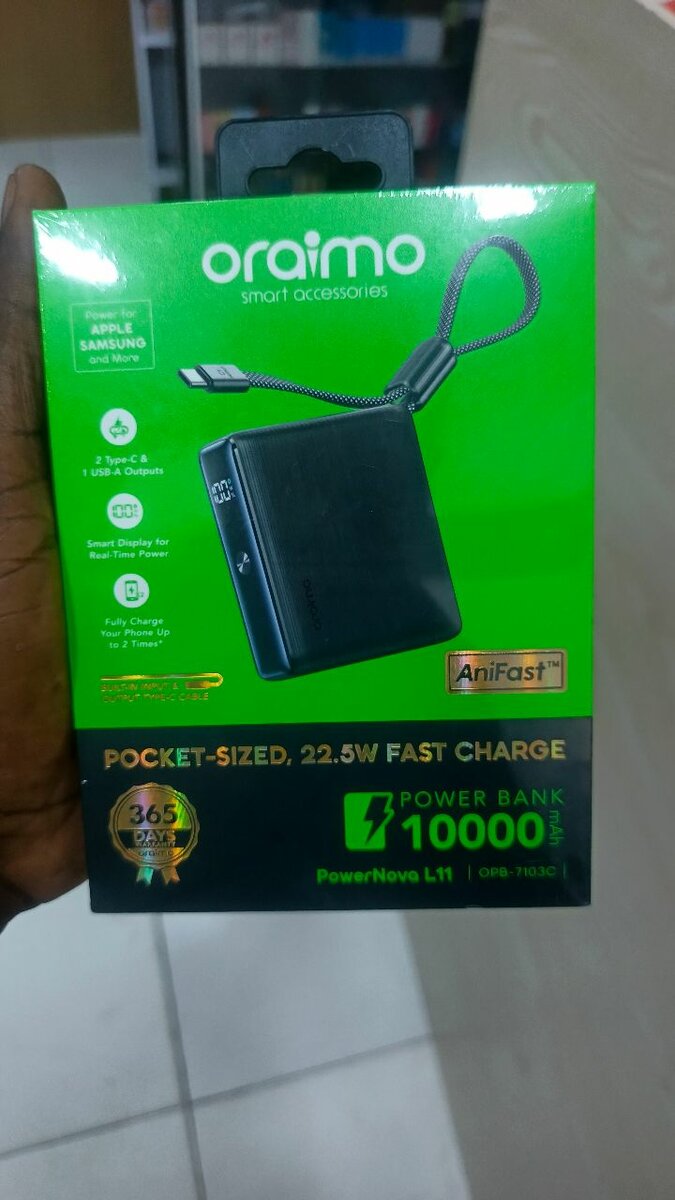 Oraimo Power Bank 10000mAh Fast Charge