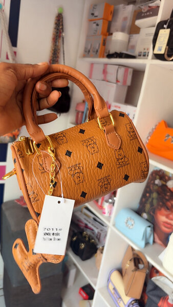 Sac à main en cuir marron