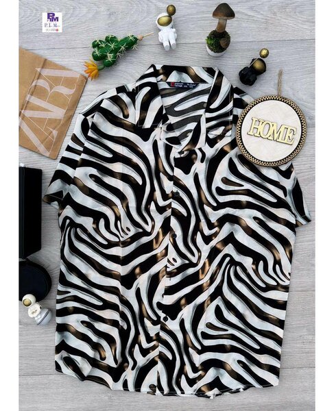 Chemise à motif zèbre