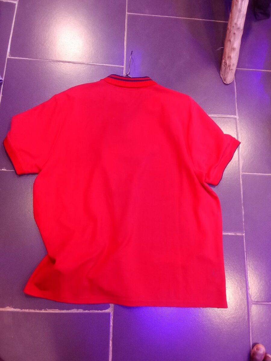 Polo rouge classique homme